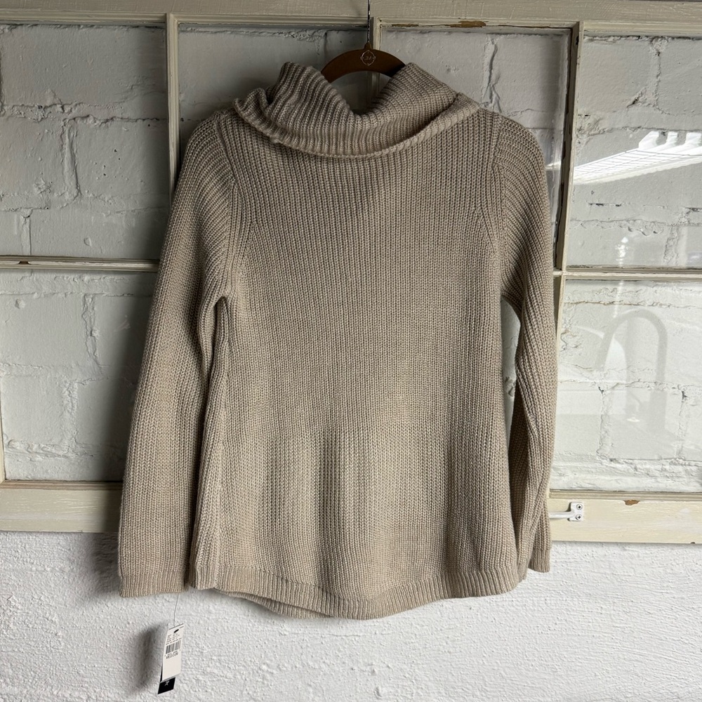 AB Studio | Tan and Gold Sweater | M - Picture 10 of 11